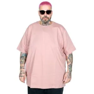 Big Size Thick Basic Tshirt 26162 ROSE