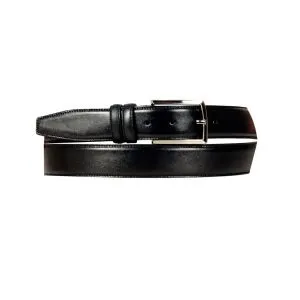Big-Tall Men Belt Leather Super 4086 Black