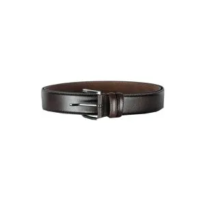 Belt 4cm Plain Double Leather 4078 Brown