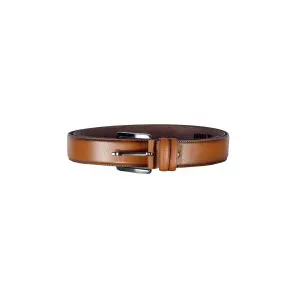 Belt 4cm Plain Double Leather 4078 Snuff Coloured