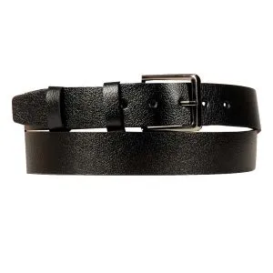 Erkek Kemer 4cm Orta Boy Deri Kemer 4252 Siyah