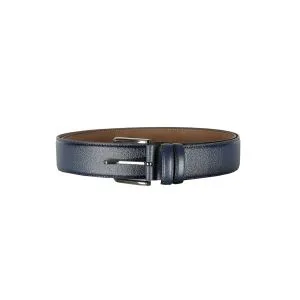 Big-Tall Men s Belt 4 cm Floter Double Leather 4269 Navy Blue