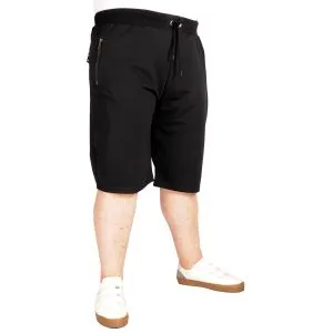 Big Size Men Capri with Zippered Pocket Recycle b21015 Black