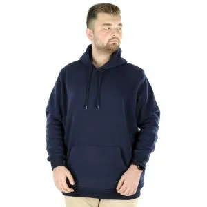 Big-Tall Mens  Recycle Sweatshirt with Hooded and Kangoroo Pocket B20532 Navy Blue