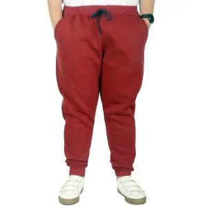 Big Size Men Sweatpants 3 yarn 20583 Burgundy