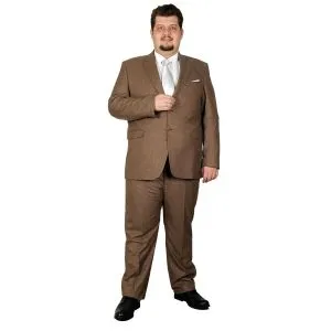 Big-Tall Men s Groom Suit Tuxedo Valentin 17004 Black