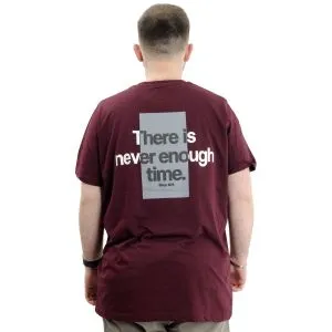 Big Size Mens T-Shirt Crew Neck TIME U24036 Plum