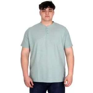 Büyük Beden Erkek Hakim Yaka Tişört Waffle U20036 Çağla