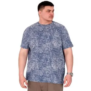 Big Size Mens Tshirt Indigo U20037