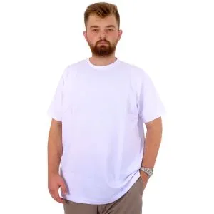 T-Shirt Bisiklet Yaka INTERLOK 23162 Beyaz