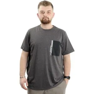 Big Size Crew Neck Man T-shirt THINKERS U24043 AntraMelange