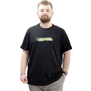 Big+Mens T-Shirt Crew Neck U24047 Black