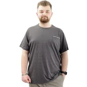 Mens Big Size Crew Neck T-shirt CHANGE U24050 AntraMelange