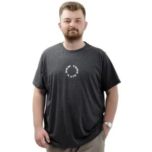 Büyük Beden Erkek Baskılı Tişört Bisiklet Yaka Pamuklu NEW YORK U24081 Anrtamelanj