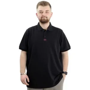 Big Size Mens T-Shirt Polo Classic U24328 Black