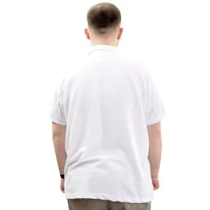Büyük Beden Erkek T-Shirt Polo Yaka Klasik U24336 Beyaz