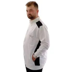 Büyük Beden Erkek Eşofman Üstü Dik Yaka Fermuarlı BROOKLYN U24522 Ekru