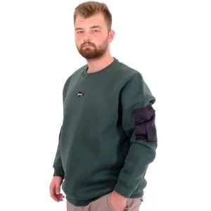 Büyük Beden Erkek Sweatshirt 3 İplik Şardonlu DIVISION U24548 Nefti