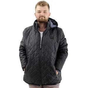 Erkek Büyük Beden Şişme Mont Cepli Fermuarlı Soğuk Geçirmez U24600 Antrasit