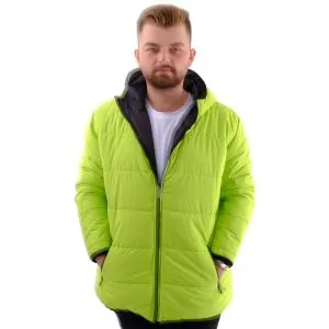 Büyük Beden Erkek Mont Kapüşonlu U24608 Yeşil