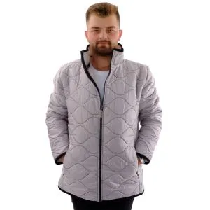 Big Tall Mens Quilted Coat U24609 Grey