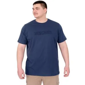 Büyük Beden Erkek T-Shirt Bisiklet Yaka Reseve U25017 Indigo