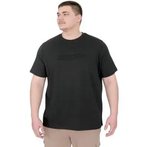 Büyük Beden Erkek T-Shirt Bisiklet Yaka Reseve U25017 Siyah