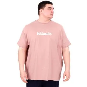Büyük Beden Erkek T-Shirt Bisiklet Yaka DIMENSION U25025 Gül Rengi