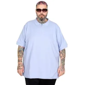 size Polo Zippered T-shirt 25550 Lila