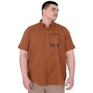 Büyük Beden Erkek Gabardin Gömlek Mode09 U25603 Tarçın