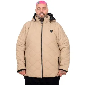 Plus Size Mens Coat u25701 MILKY BROWN