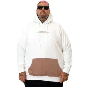 Plus Size Mens Sweatshirt u25813 ECRU
