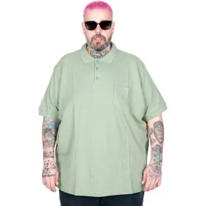Big Size Mens T-Shirt Polo with pocket Classic 20550 Cagla