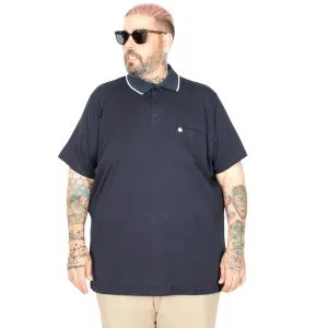 Men s Polo T shirt Pocket  Lycra Single Jersey 21558 Navy Blue