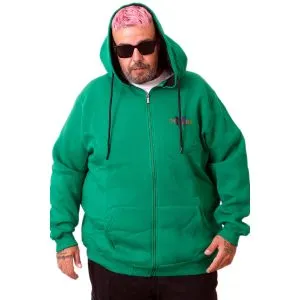 Büyük Beden Erkek Kapüşonlu Fermuarlı Sweatshirt U25803 Benetton