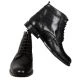 Men's Shoes Poly Antique Half Boots 19196 Black