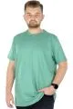 Büyük Beden Erkek Tshirt Bisiklet Yaka Basic 20031 Çağla Yeşili