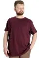 Big Size Mens Tshirt Crew Neck Basic 20031 Plum