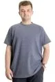 Big Size Mens T-Shirt Crew Neck WAFFLE 20033 AntraMelange