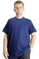 Big Size Mens T-Shirt Crew Neck WAFFLE 20033 Indigo