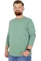 Büyük Beden Erkek Tshirt Likralı Bisiklet Yaka 20102 Nefti NEFTI