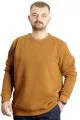 Büyük Beden Erkek Sweatshirt Basic Bisiklet Yaka 20131 Camel