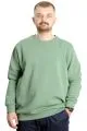 Büyük Beden Erkek Sweatshirt Basic Bisiklet Yaka 20131 Çağla