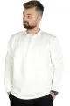 Erkek Sweatshirt Bisiklet Yaka Basic 20131 Ekru BEJ