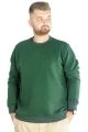 Büyük Beden Erkek Sweatshirt  Basic 20131 Nefti