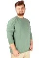 Erkek Sweatshirt BisYaka Selanik Reglan Kol 20145 Yeşil