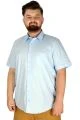 Big Size Men's Shirt With Pocket 20352 Blue