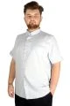 Large Size Men's Classic Linen Shirt with Lycra 20389 Blue
