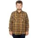 Big-Tall Men Lumberjack Shirt With Double Pocket 20391 Milky Brown
