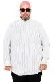 Plus Size Mens Shirt 20399 WHITE